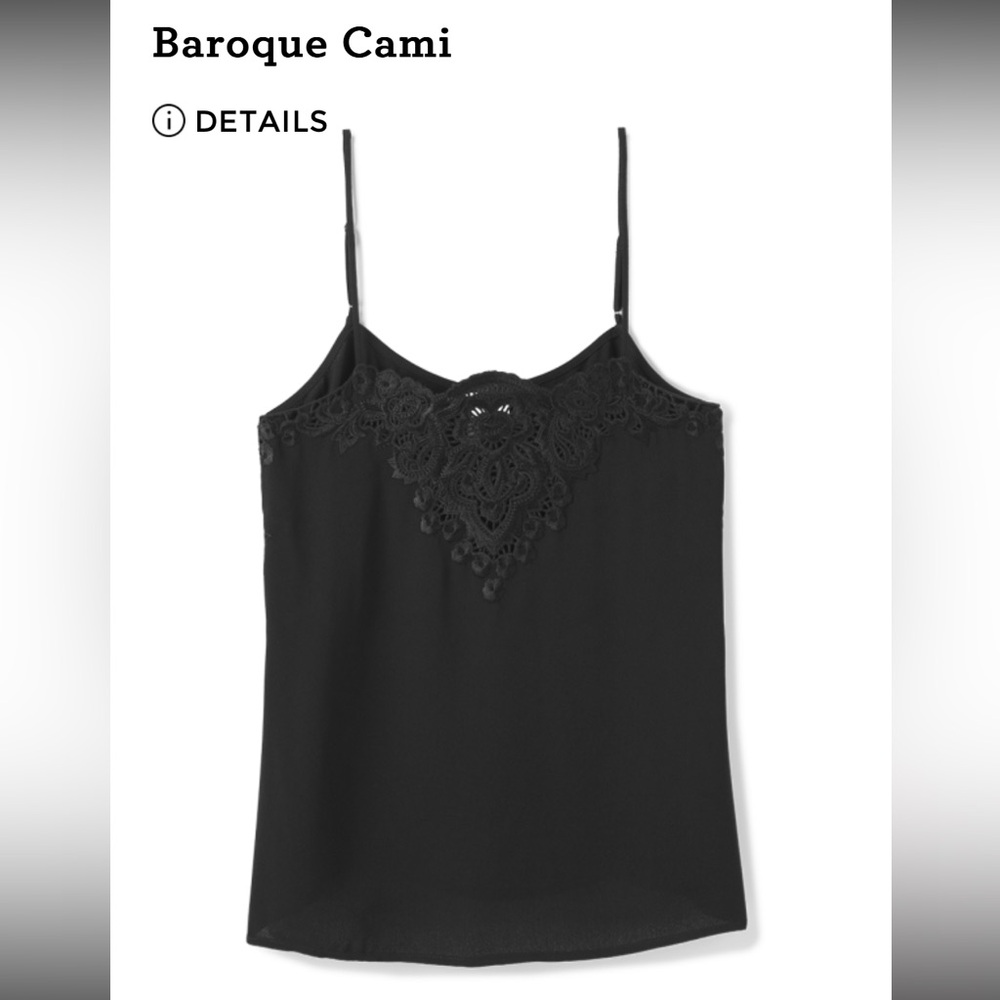 Cabi Baroque Cami in Black - Large